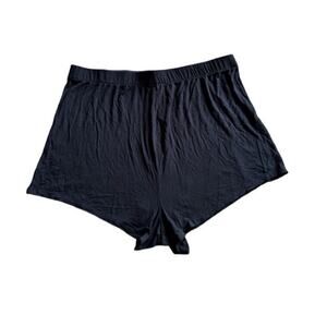 Skims Lounge Shorts Black Size XL Sleep Inner Drawstring Rayon Spandex Comfy